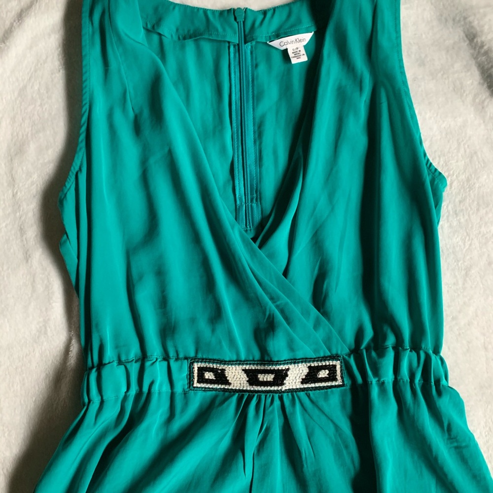 Calvin Klein sleeveless peplum top